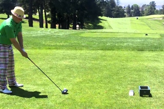 Huey Cam: Tre Cool Hits Baby Huey’s Golf Ball 05-02-11