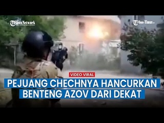 Pasukan Chechnya Menembak Jarak Dekat ke Jendela Markas Relawan Ukraina Hingga Meledak