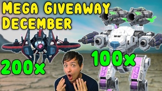 New DECEMBER GIVEAWAY: 100x HAWK & 200x Octanian Drone - War Robots WR