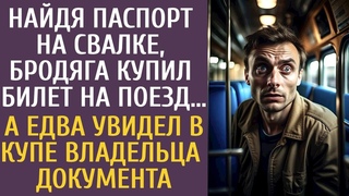 Найдя паспорт на свалке, бродяга купил билет на поезд… А едва увидел в купе владельца документа