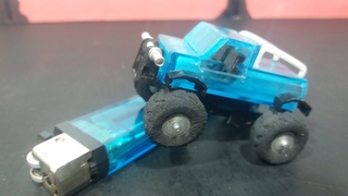 cara membuat miniatur MONSTER TRUCK  dari korek gas bekas  #kreativitas tanpa batas