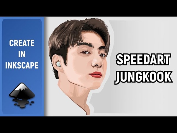 Made with Inkscape ( Speed Art): Jungkook (