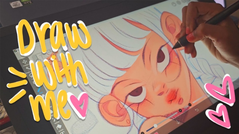 DRAW WITH ME, , Ibis Paint X on Wacom