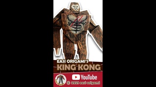 GODZILLA vs. KONG | But with Paper | ゴジラvsコング in 25 seconds #shorts