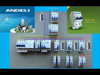 Основные схемы трёхфазного щита на примере продукции ANDELI