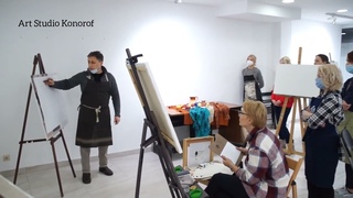 Master class of the artist Rustem Khuzin. Мастер класс художника Рустема Хузина #art #masterclass
