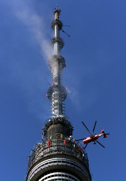 Пожар в останкинской башне Пожар в останкинской башне