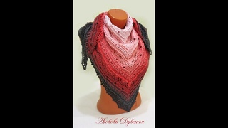 Шаль крючком. Мастер класс. Crochet shawl. Master Class.