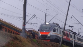 Электропоезд ЭП2Д-0184 ЦППК сообщением Голутвин - Москва