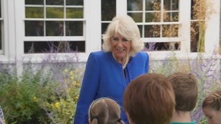 Queen Camilla visits writer Victor Hugo’s residence