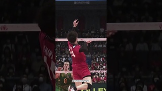 Yki Ishikawa brilliant fake spike  #volleyball #volleyballworld #japan