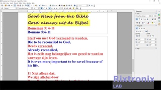 How to translate Romeinen 5 6 11  Dutch Open Office Writer Ep3