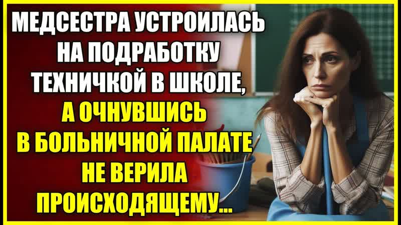 Медсестра устроилась ТЕХНИЧКОЙ в школу, а очнувшись в