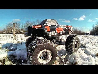HPI Wheely King RC Monster Truck Owns The Snow