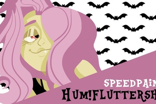SpeedPaint Bat Human Fluttershy из My Little Pony