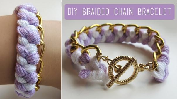 DIY Braided Chain Bracelet (easy