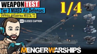 Defesas Antiareas MISTAS do T3, Full Review | MODERN WARSHIPS, Weapon Test