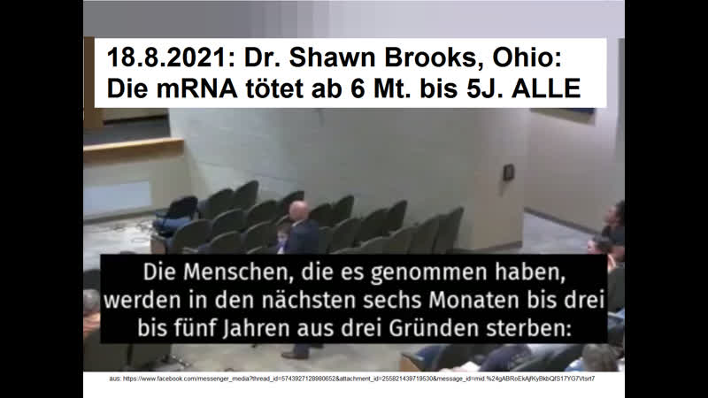 2021 08 19 Dr Shawn Brooks in Ohio m RNA prov massentod 6mt bis 5j Dt