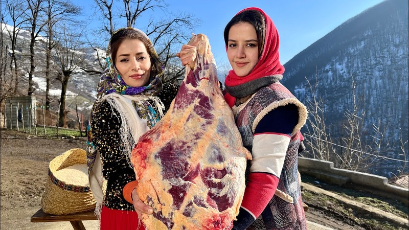 1 Hour of Cooking Big Beef Leg and Vegetables to Make Delicious