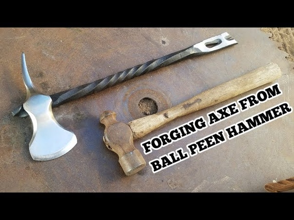 Forging an Axe From Ball Peen