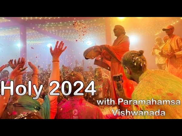 Holy 2024 in Vrindavan with Paramahamsa