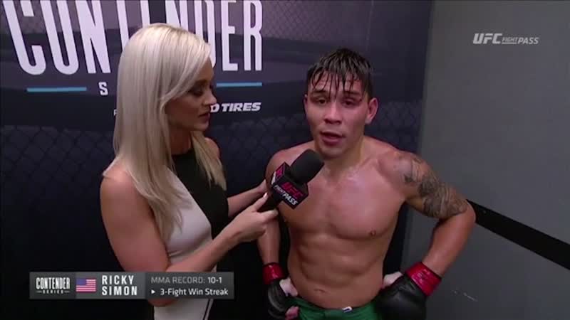 Dana Whites Tuesday Night Contender Series: Ricky Simon Im a Better Fighter Than What I