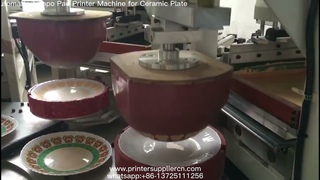Tampo pad printer machine for ceramic plate,pad printing machine for ceramic plate