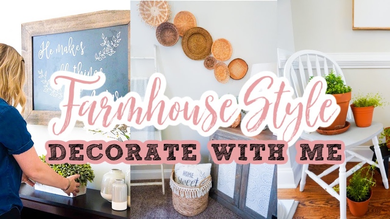 New CLEAN AND DECORATE WITH ME, , FARMHOUSE DECOR ROOM TRANSFORMATION, ,