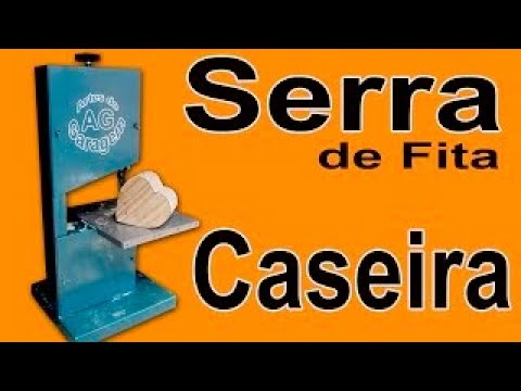 Serra de fita caseira, como fazer serra de fita, Homemade Bandsaw,