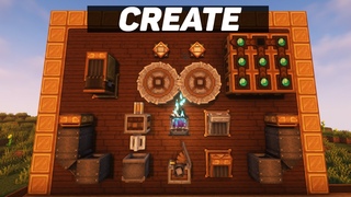 Гайд по Create  -  #2 Колесо дробления, автокрафт (minecraft java edition)