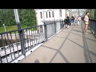 Москва Южное Тушино.Улица Бол.Набережная во дворах ,обзор шлюза им.Москвы.