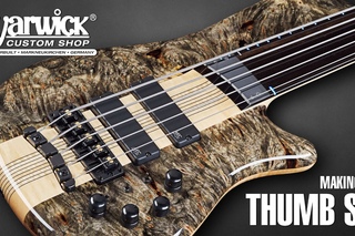 MAKING OF - Warwick Thumb SC Fretless 5-String - Piezo Bridge - Buckeye Burl Top #3288