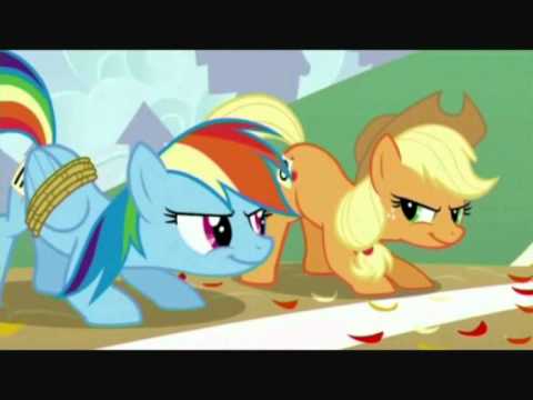 MLP: FIM Hit me with your best shot Applejack, Rainbow