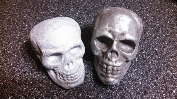 Packing a LOST FOAM CASTING Skull SEE DESCRIPTION LINK for