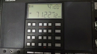 Tecsun H 501. LSB.  7122 kHz.