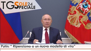 Putin: “Ripensiamo a un nuovo modello di vita”