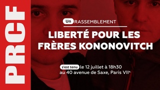 Rassemblement pour la Libert des frres Kononovitch du 12 juillet 2023