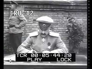 Генерал А. М. Каледин в штабе фронта 1914 1916. Редкие кадры Великой Войны.
