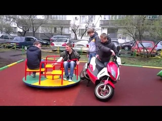 день космонавтики v2 Скутер  карусель  stels vortex  ахахахаххахах жесть  круто  ржачно  прикольно