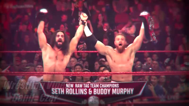 Monday Night Messiah Seth Rollins Buddy Murphy Vs The Viking Raiders ( Erik Ivar)