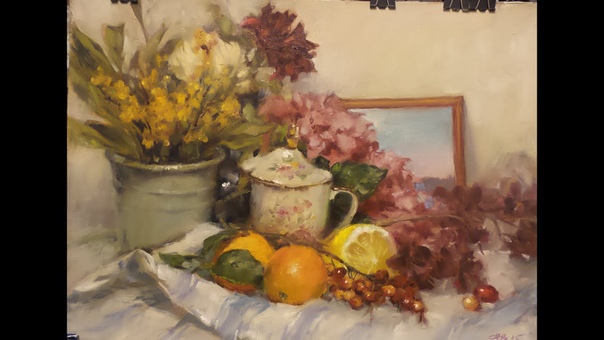 Oil painting. Still