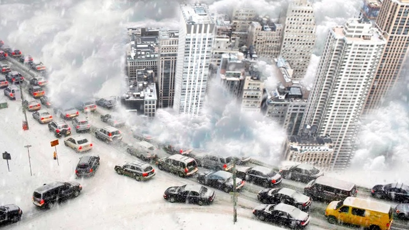 England is in snow ruins Snowstorm buries towns and cars in Cumbria