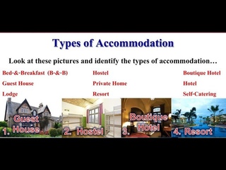 Classification of Accommodation  industry  l Types of Accommodation l  Types of Hotel Types of Lodge