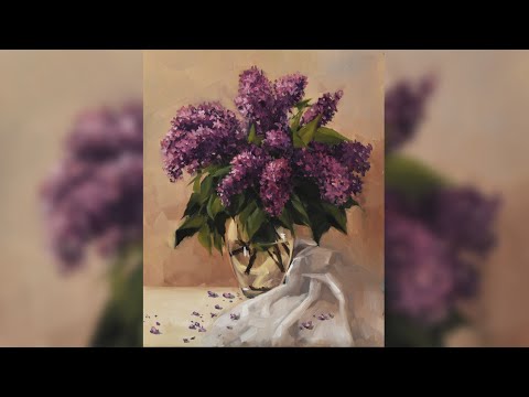 Peindre des lilas Peinture à lhuile Alla Prima Guelazonia