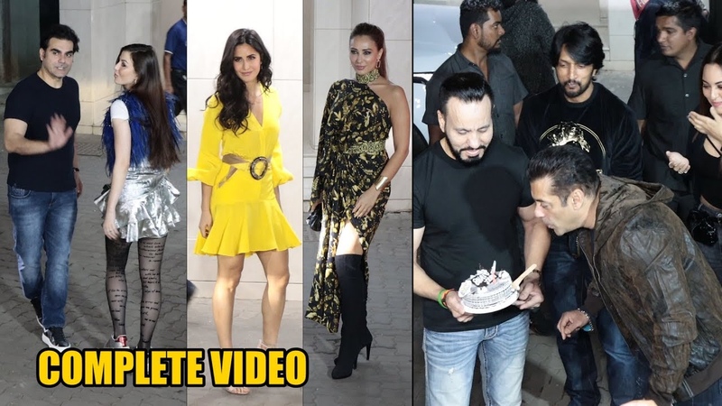 Salman Khan Grand 54th Birthday Celebration, COMPLETE VIDEO, Katrina, Saiee, Family, Kichcha
