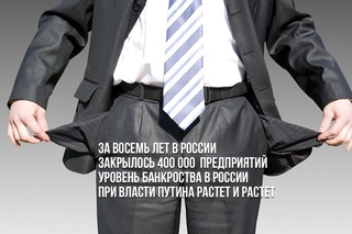 Уровень банкротств в России достиг максимума за восемь лет