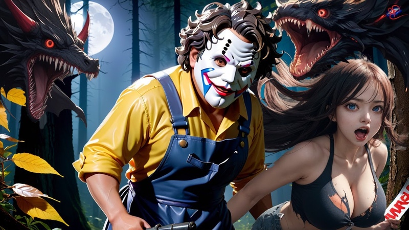 Terrifying Encounters: Leatherfaces Deadly Pursuit in the Texas Chainsaw