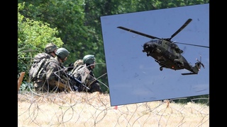 4 NH90 and paratroopers practice swarm flight - YouTube