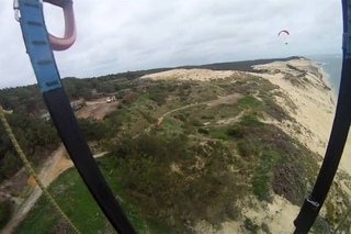 Riding on the sand