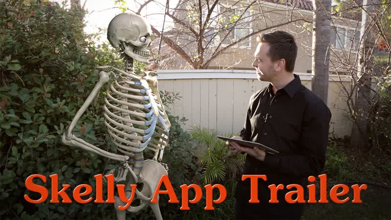 Skelly App Trailer Posable Anatomy Model for